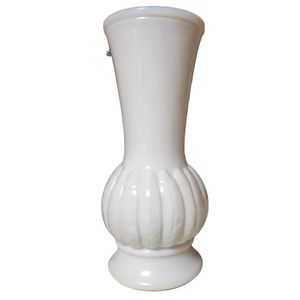 Randall Milk Glass Flower Vase 9"